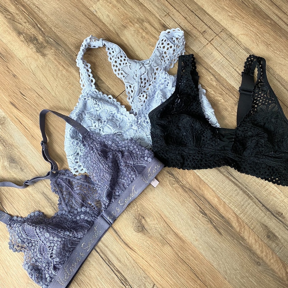 Victoria Secret and Aerie Bralette bundle size small